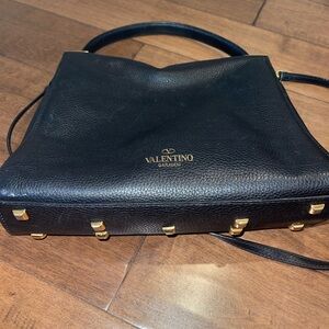 Valentino Handbag With Handle And Shoulder Strap. Valentino Studded Bottoms